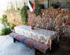 Outside dining area